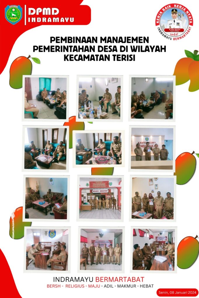 DPMD dan BKPSDM Indramayu Berikan Pembinaan Manajemen Pemerintahan Desa di Kecamatan Terisi