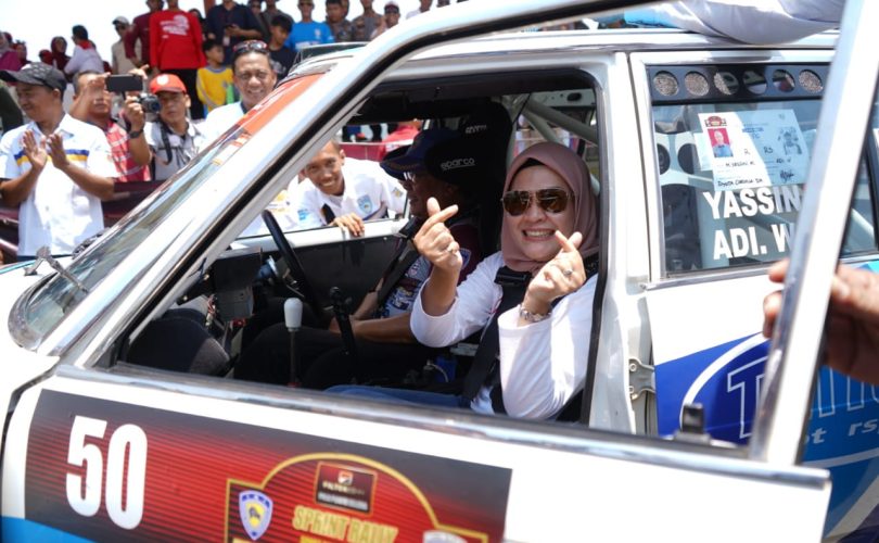 eru! Kejurnas Sprint Rally Digelar di Indramayu, Bupati Nina Jadi Navigator Pembalap