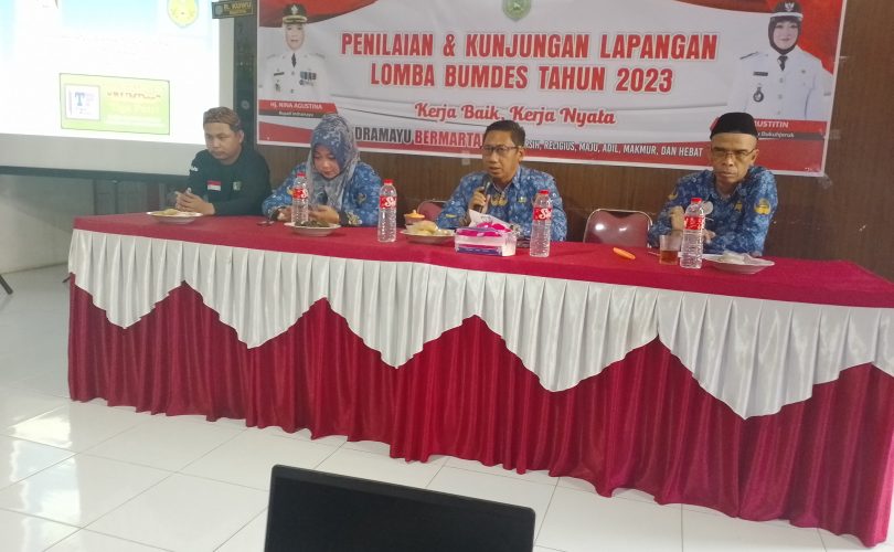DPMD Indramayu Gelar Penilaian dan Kunjungan Lomba BUMDes di Desa Dukuh Jeruk