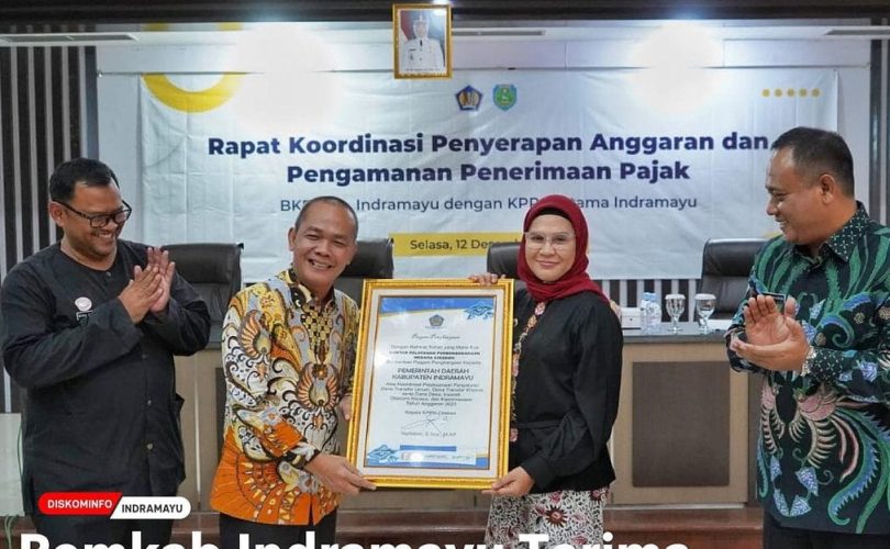 Pemkab Indramayu Terima Penghargaan Dari KPPN, Bupati Nina Agustina Optimalkan Pajak Untuk Pendapatan Asli Daerah