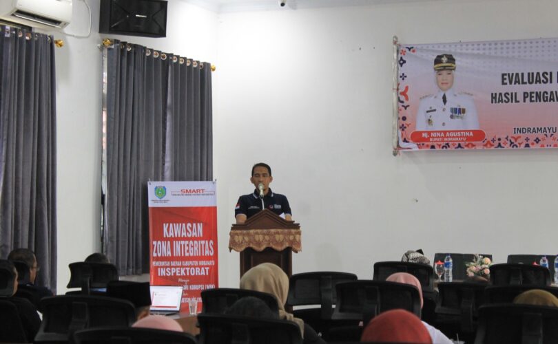 Sekretaris DPMD Indramayu Hadiri Kegiatan Evaluasi dan Sosialisasi Anti Korupsi di Inspektorat Kabupaten